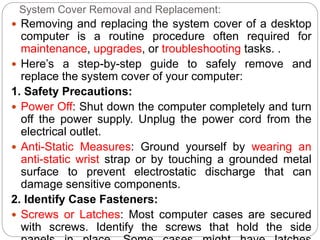 Remove Computer Cover CH-2 (2) Computer Maintenance and Troubleshooting(3).pptx