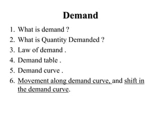 DEMAND & SUPPLY, Economic and Finance PPT | PPT