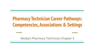 Introduction to Pharmacy: What is a Pharmacy Technician | PDF