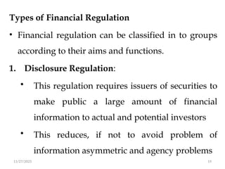 Chapter four - Financial Regulation and its system | PPTX
