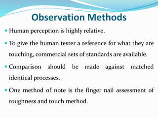 Perceived Observation Ch 25 measurement of lines & surfaces | PPTX