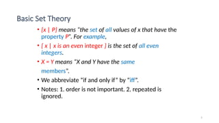 Comprehensive Introduction to Set Theory in Discrete Mathematics | PPTX