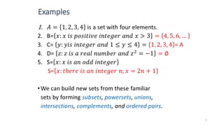 Comprehensive Introduction to Set Theory in Discrete Mathematics | PPTX