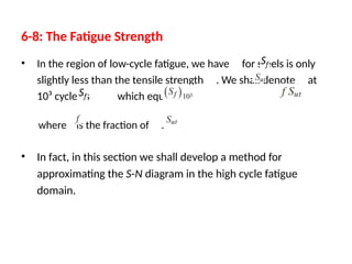 Comprehensive Analysis of Fatigue Failure and Variable Loading in ...