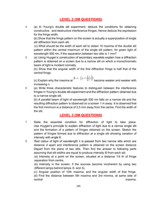 Comprehensive MCQs and Concepts on Light Wave Propagation and ...