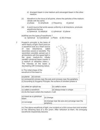 Comprehensive MCQs and Concepts on Light Wave Propagation and ...