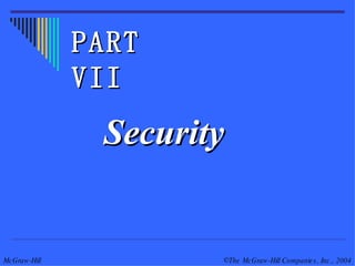 Security PART VII 