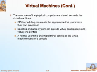 Operating system structure and its models