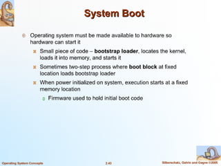 Operating system structure and its models