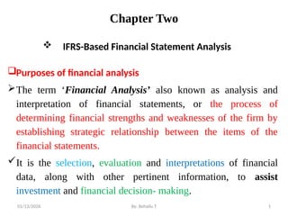 Comprehensive IFRS-Based Financial Statement Analysis and Ratio ...