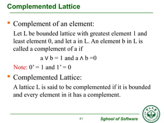 Ch 2 lattice & boolean algebra | PPT