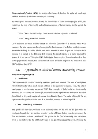 Gnp Using Income Approach Problem Comprehensive Overview of National Income Accounting and GDP ...
