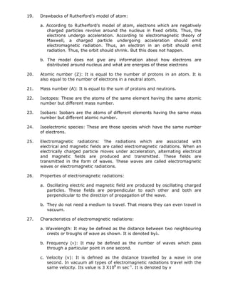 Ch 2 [structure of atom] | PDF