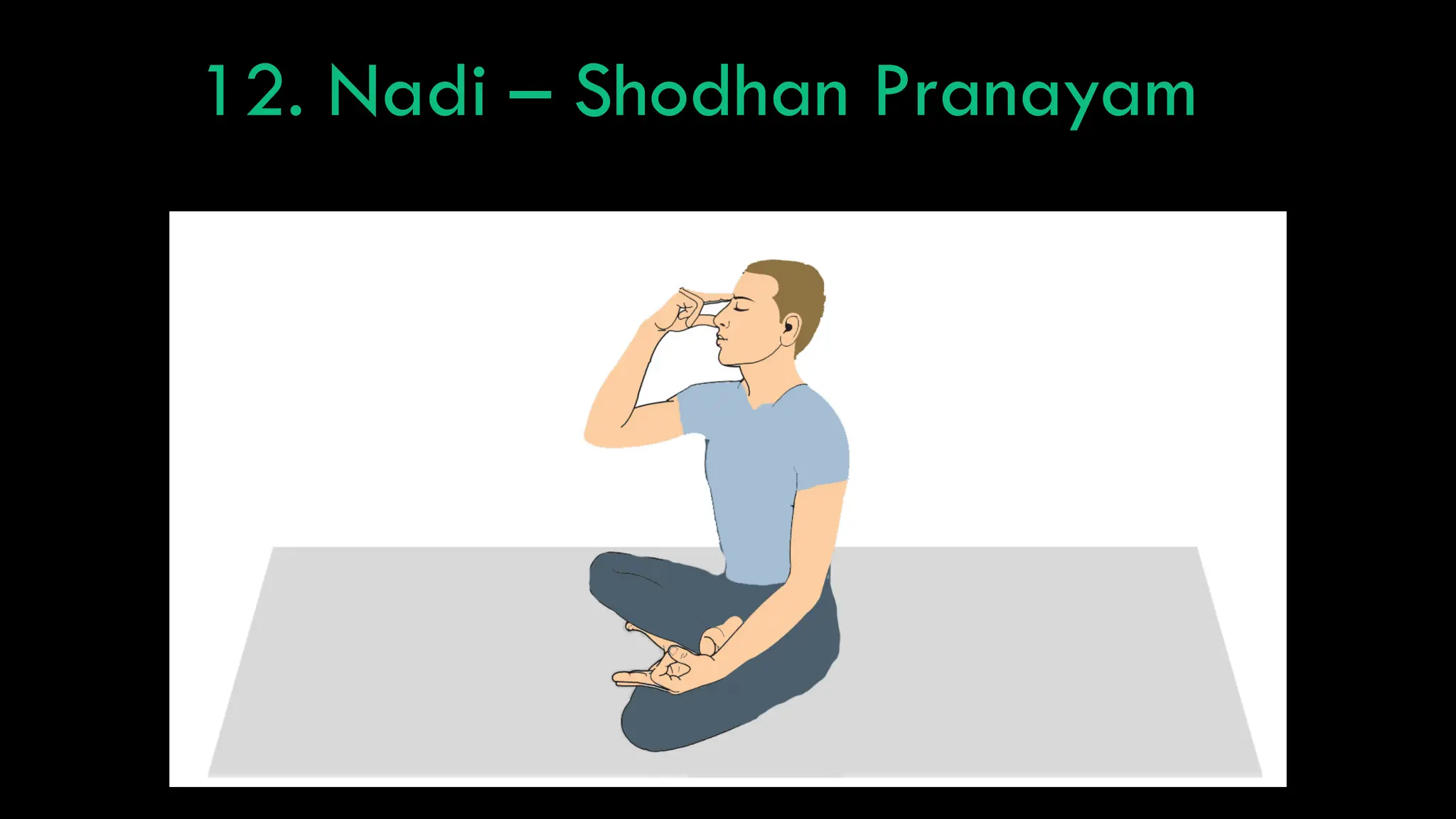 12. Nadi – Shodhan Pranayam
 