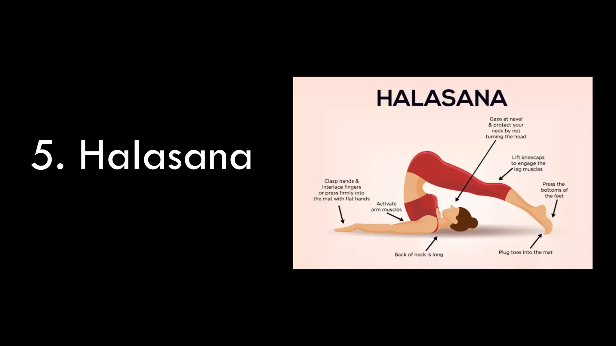 5. Halasana
 