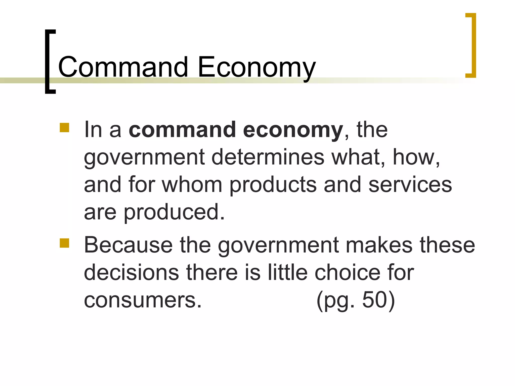 Ch. 3 Market Economy | PPT