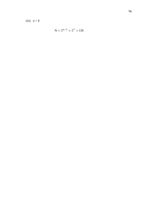96


(iii) n = 8


              N = 2 n −1 = 2 7 = 128
 