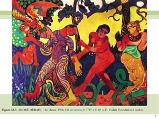 Figure 33-3 ANDRÉ DERAIN, The Dance, 1906. Oil on canvas, 6’ 7/8” x 6’ 10 1/4”. Fridart Foundation, London.

                                                                                                              7
 
