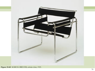Figure 33-60 MARCEL BREUER, tubular chair, 1925.
                                                   79
 
