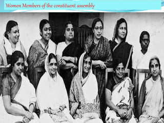 Women Members of the constituent assembly
 
