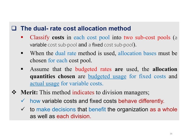 Chapter -3 Cost Allocation cost accounting.pptx | Business Accounting ...