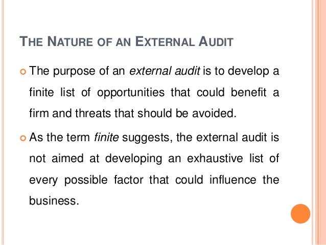 Chapter 3 External Assessment In Strategic Management Chapter 3 External Assessment In Strategic Management