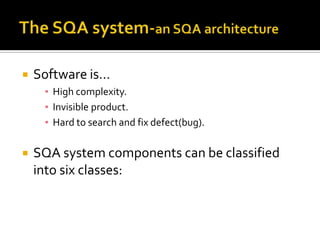 Ch 4 components of the sqa system | PPTX