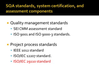 Ch 4 components of the sqa system | PPTX