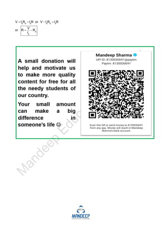 g g g g g g
g
g
V I R I R or V I R I R
V
or R R
I
   
 
 