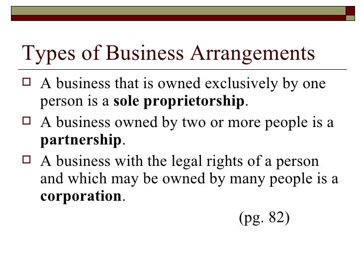 types of ownership