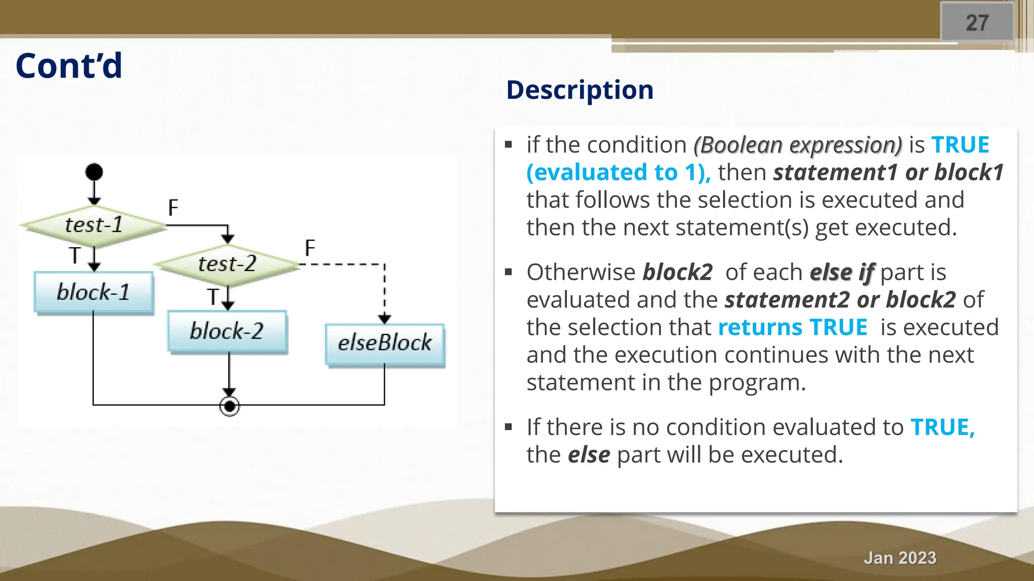 Fundamentals of Computer Programming - Flow of Control I | PDF
