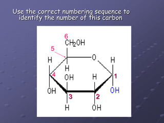 64123Use the correct numbering sequence to identify the number of this carbon5