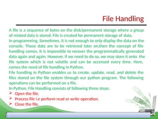 ch-4 file handling class 12 cs helpful ncert | PPTX