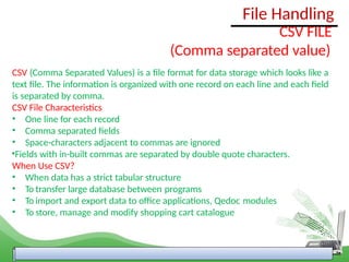 ch-4 file handling class 12 cs helpful ncert | PPTX
