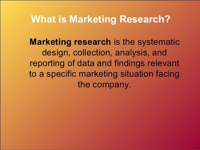 Ch 4 Marketing Research System