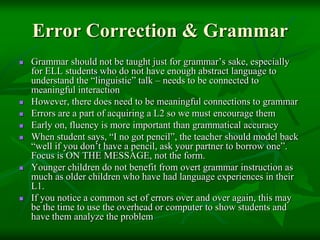 Ch. 4 oracy & literacy for english language learners | PPT