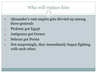 Invasion of Persia cont’The Persian king, Darius III, at first doesn’t take Alexander all that seriously.