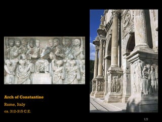 Arch of Constantine Rome, Italy ca. 312-315 C.E. 