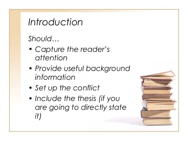 Introduction to a narrative essay