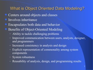 Ch 5 O O Data Modeling | PPT
