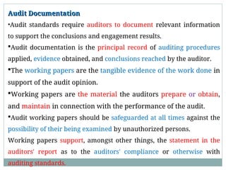 Ch-5 Audit Evidence l auditing principles and practice I | PPT