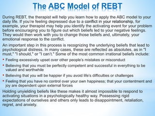 The ABC Model of REBT
 