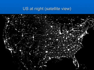 US at night (satellite view) 