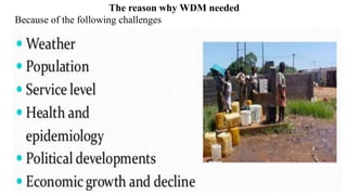 3
The reason why WDM needed
Because of the following challenges
 