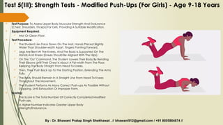 Push Up Test Classification ch-6 class 12thTest and Measurement in Sports.pptx