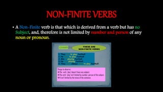 Ch 6 finite and non-finite verbs | PPTX