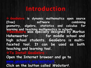 Ch 6 geogebra | PPTX