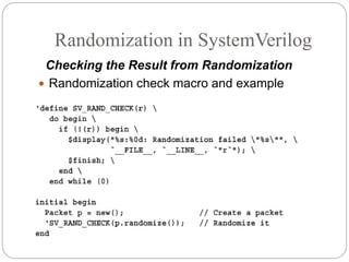 Ch 6 randomization | PPT