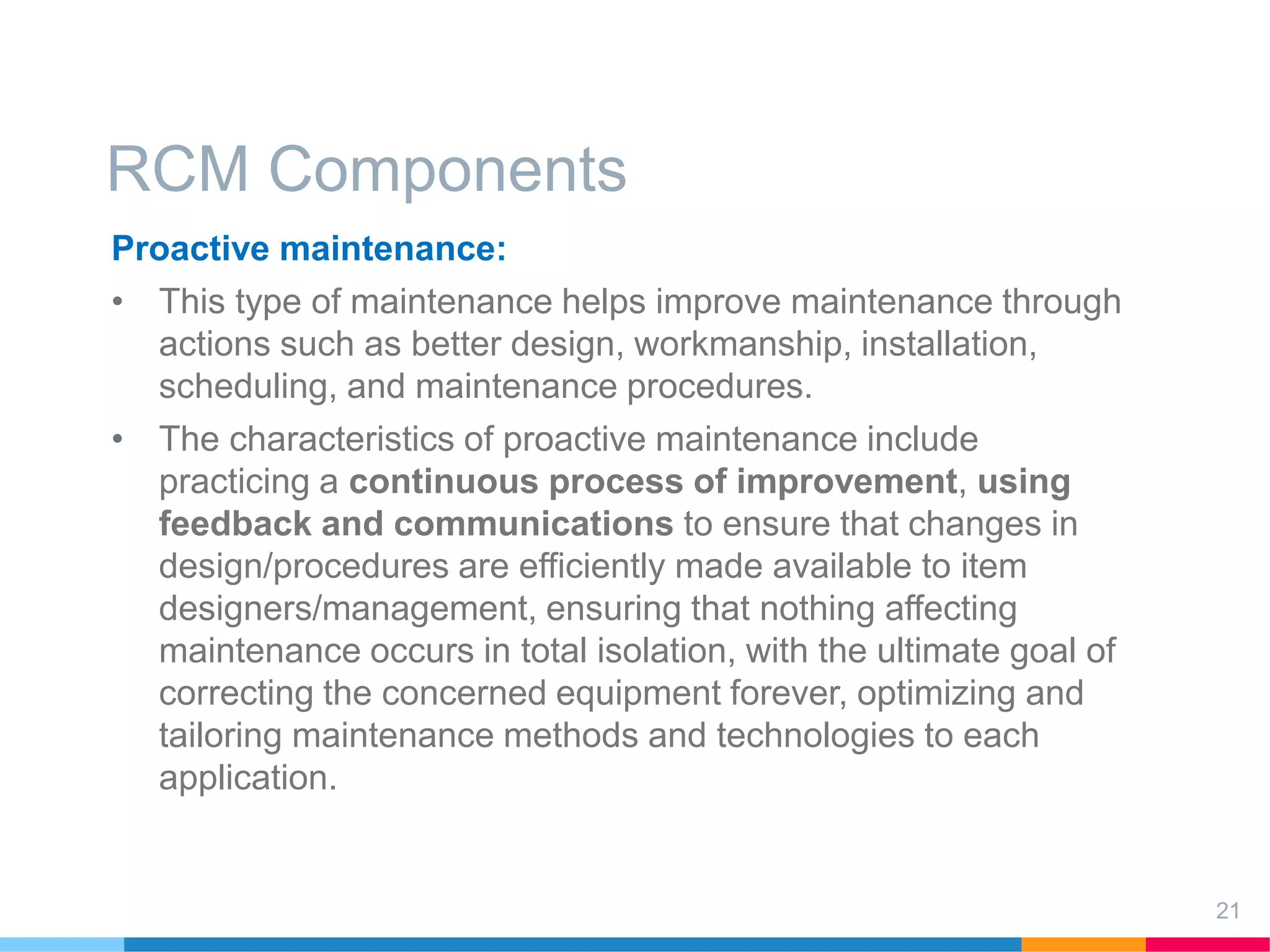 Reliability Centered Maintenance | PPTX