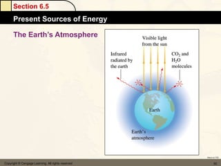 Section 6.5
      Present Sources of Energy

      The Earth’s Atmosphere




                                                    Return to TOC


Copyright © Cengage Learning. All rights reserved          50
 